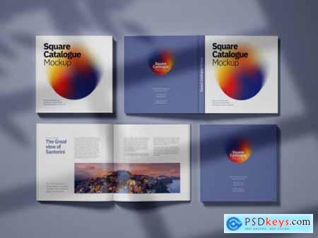 Square Catalogue Mockup Set