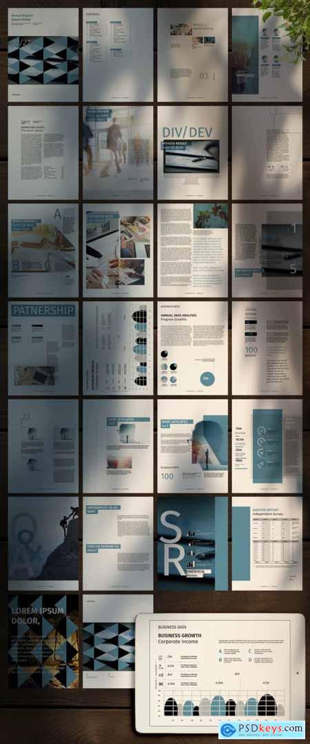 Smart Annual Report Ebook Layouts 350935788