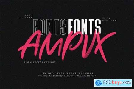 AMPVX SVG Brush Font Free Sans