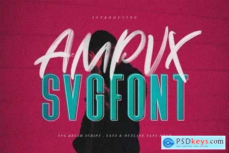 AMPVX SVG Brush Font Free Sans