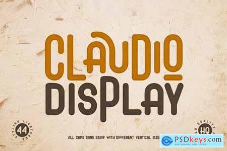 Claudio - Bouncy Display Font 4922375