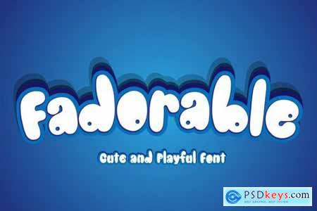 Fadorable - Cute And Playful Font