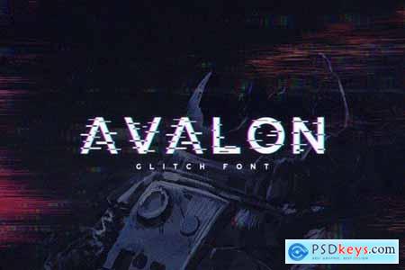Avalon - Glitch Font