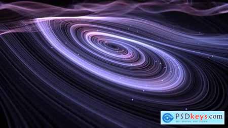 Blue and Purple Swirl of Lines with Particles 24064815