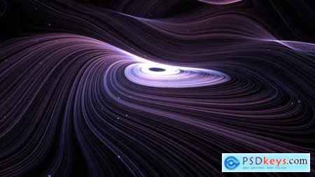 Purple and Blue Swirl of Lines with Particles 24064810