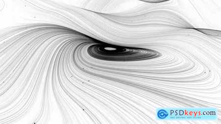 White and Black Swirl of Lines with Particles 24064816