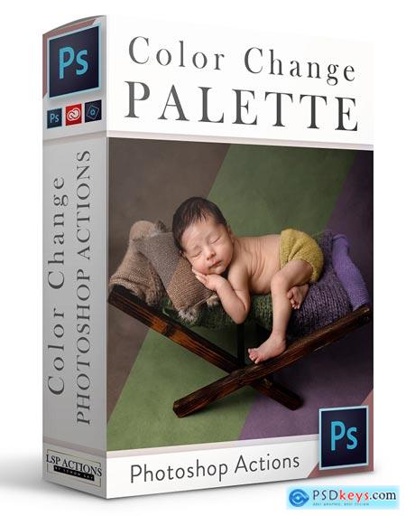 Color Change Palette Photoshop Action Collection