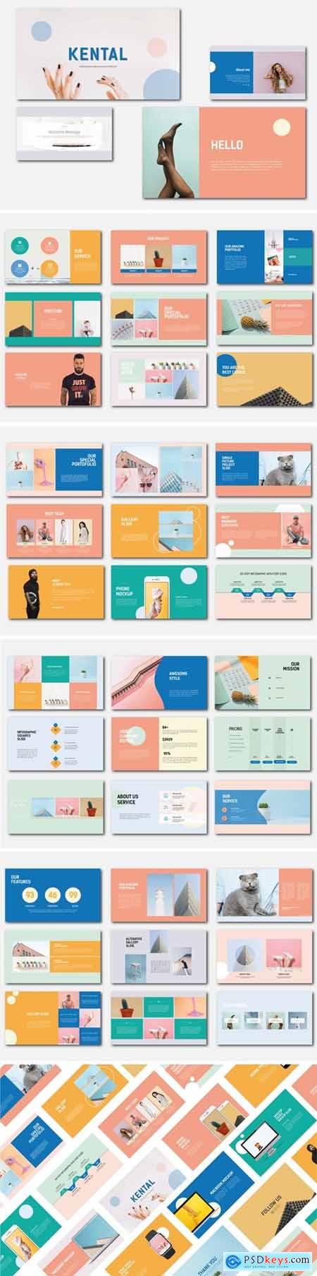 Kental Powerpoint, Keynote and Google Slides Templates