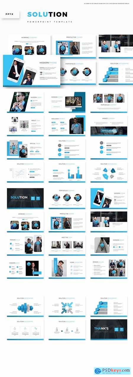 Solution Powerpoint, Keynote and Google Slides Templates
