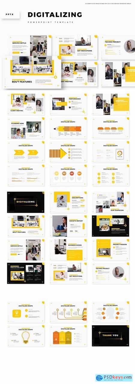 Digitalizing Powerpoint, Keynote and Google Slides Templates