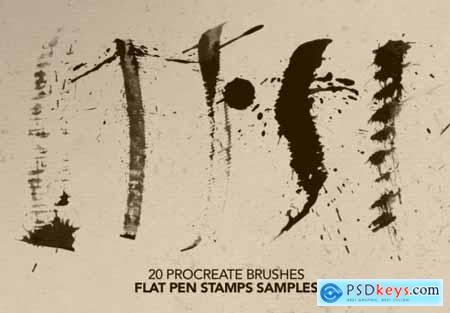 Procreate Flat Pen Stamps