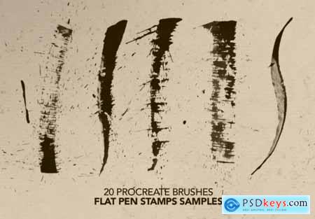 Procreate Flat Pen Stamps