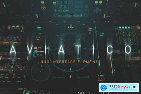 AVIATICO - HUD Futuristic UI elements pack