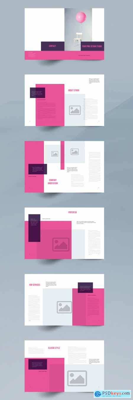 Pink Brochure Layout 351690355