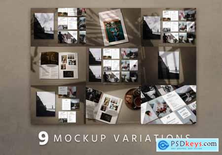 Modern Magazine Mockup Set 4675509