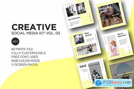 Creative Social Media Kit vol 03 - Keynote