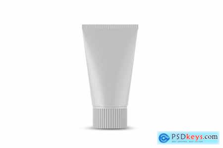 White Plastic Cosmetic Tube With Cap 4968674