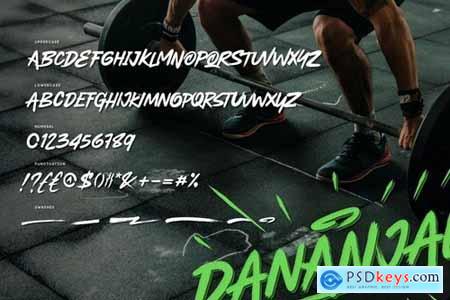 Dananjaya - Brush Script Typeface
