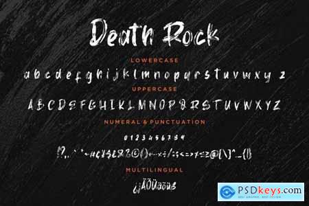 Death Rock Grunge Typeface