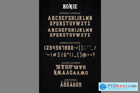 Bonie - Vintage Font