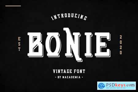 Bonie - Vintage Font