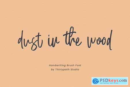 Dust in the wood font 4966307