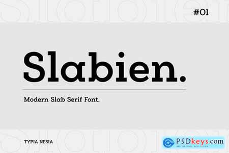 Slabien - Slab Serif Font