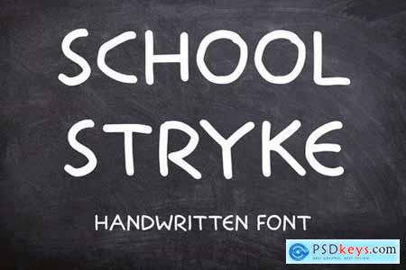 School Stryke - Handwritten font