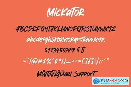 Mickator Stylish Display Font