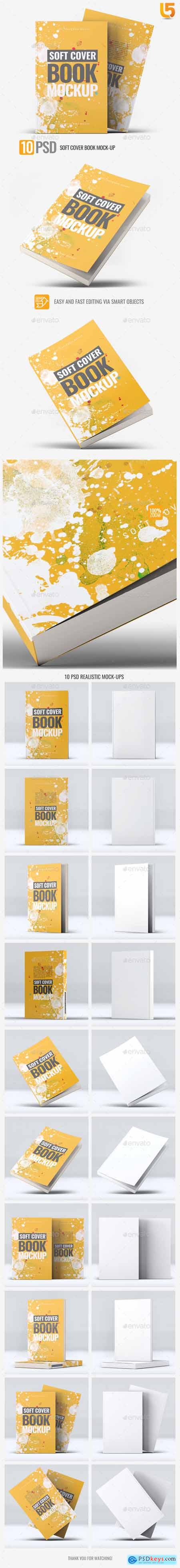 Soft Cover Book Mock-Up 24858039