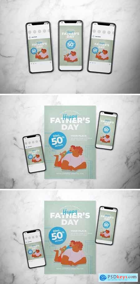 Fathers Day Flyer Set