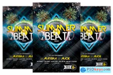 Summer Beat Party Flyer template