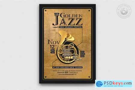 Golden Jazz Flyer Bundle 4980753