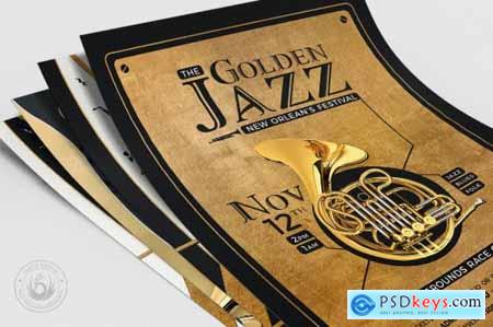 Golden Jazz Flyer Bundle 4980753