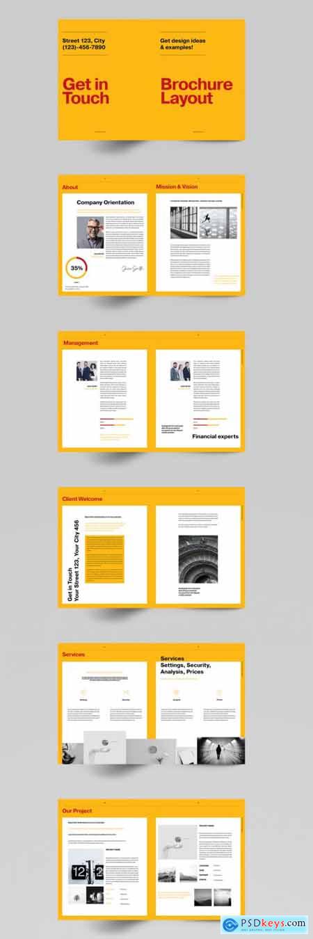 Business Brochure Layout 353196841