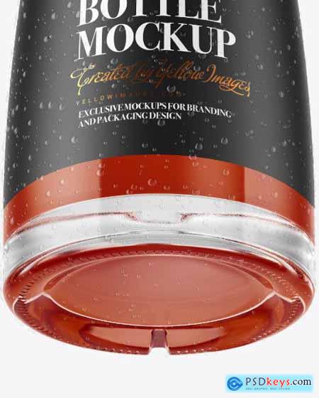 Clear Glass Bottle Mockup 61174