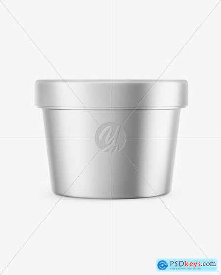 Metallic Cosmetic Cream Jar Mockup 60446