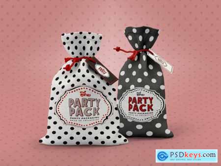 2 Cloth Gift Pouches Mockup 352975194
