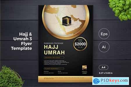 Hajj and Umrah Travel Agent Flyer Template (GI)