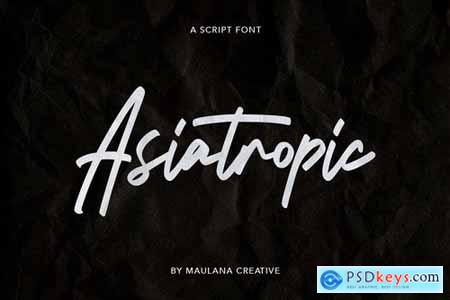 Asiatropic Script Font