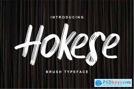 Hokese Brush Typeface