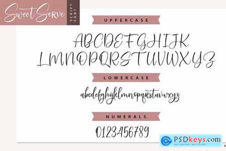 SweetServe Modern Calligraphy Font 4783255