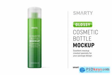 Glossy cosmetic bottle mockup 4850655