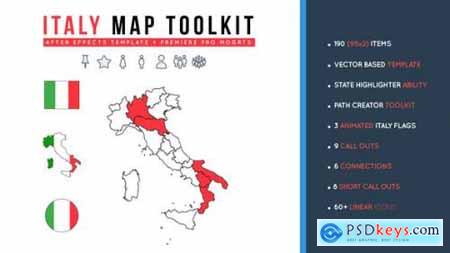 Italy Map Toolkit 26892363