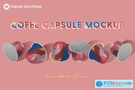 Coffee Capsule Mockup (Isometric) 4848223