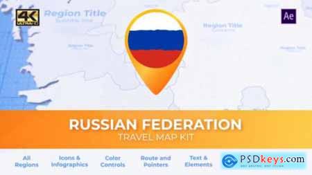 Travel Map Russia Russian Federation Map 26922771