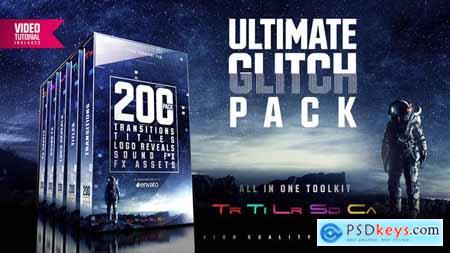 Ultimate Glitch Pack Transitions, Titles, Logo Reveals, Sound FX 21635963