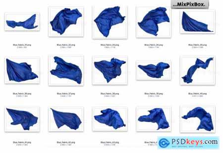 Blue Flying Fabric Overlays 5013308