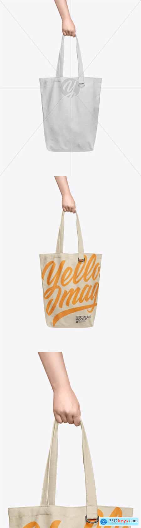 Cotton Bag in a Hand Mockup 56802