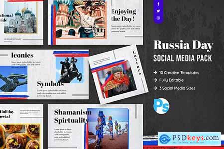 Russia Day Social Media Template